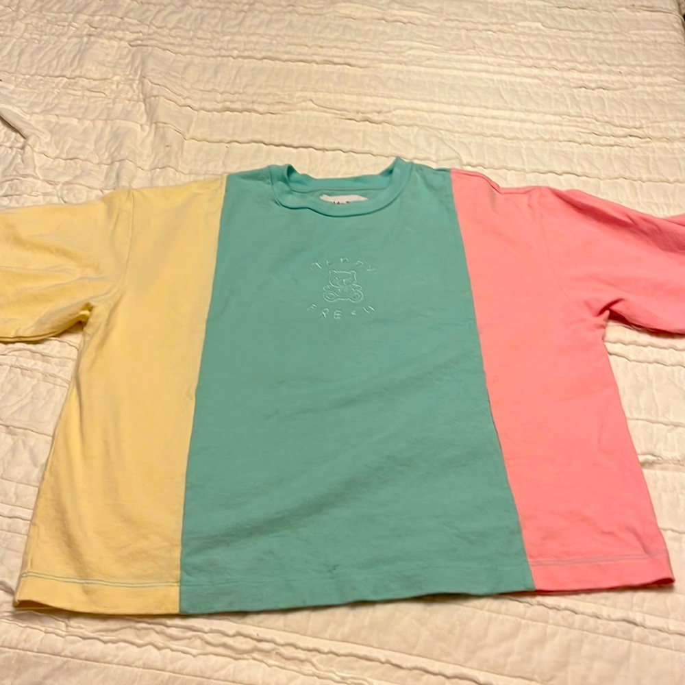 Teddy Fresh color block shirt